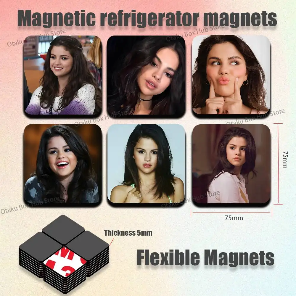 

S-SelenaS G-Gomez Magnetic Refrigerator Magnets Cute and Creative Refrigerator Magnets Souvenirs and Gifts