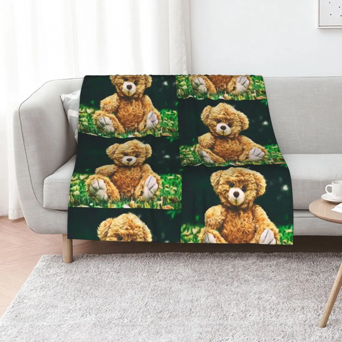Adorable Teddy Throw Blanket Luxury Throw Sofa Quilt For Baby Beach Picnic Large Blankets