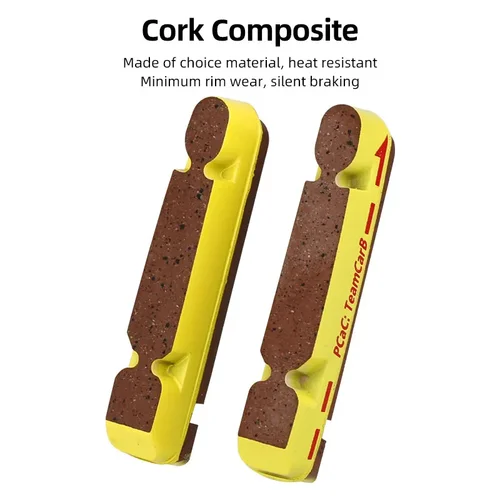 Imagen 2 del producto Pastillas de freno Deemout de calidad para llantas de carbono, pinza de bicicleta de carretera, bloque de insertos de frenado para juego de ruedas de carbono, disipación de calor