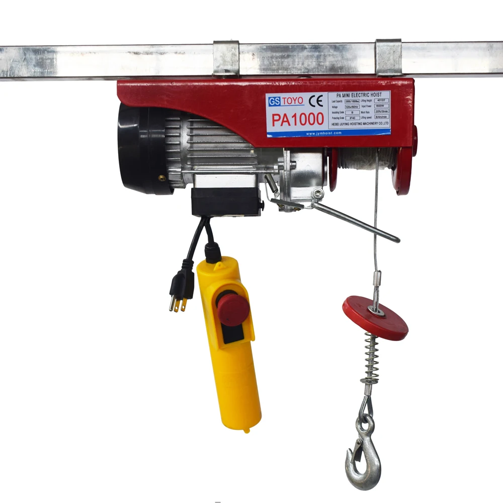 For PA type 1 ton 12 meters rope length cable traction hoist