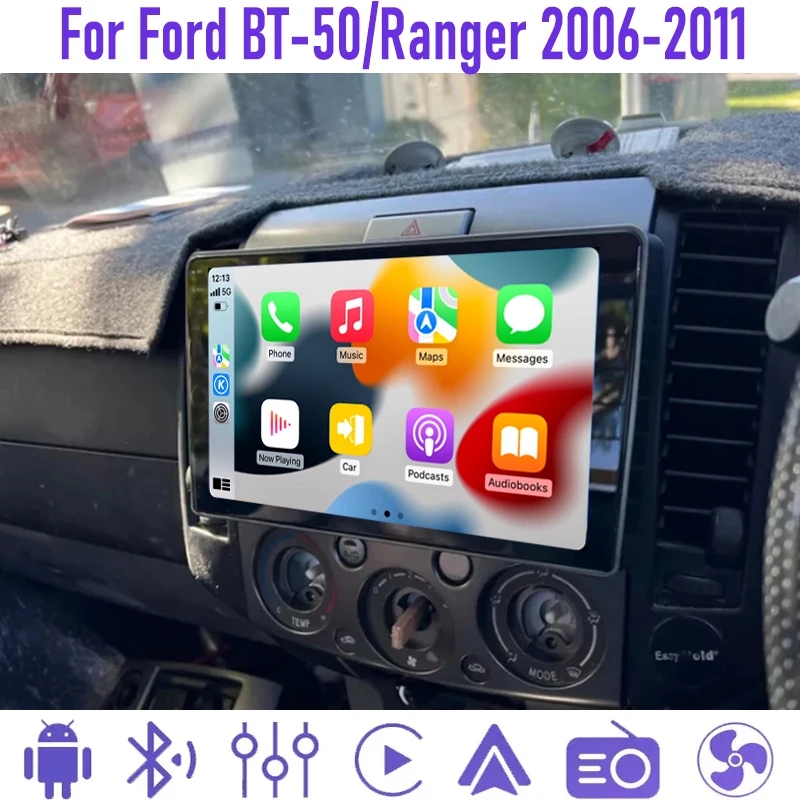 

9" For Ford BT-50/Ranger 2006-2011 Multimedia Player Carplay Android Auto Wireless GPS BT WIFI Navigation Intelligent System