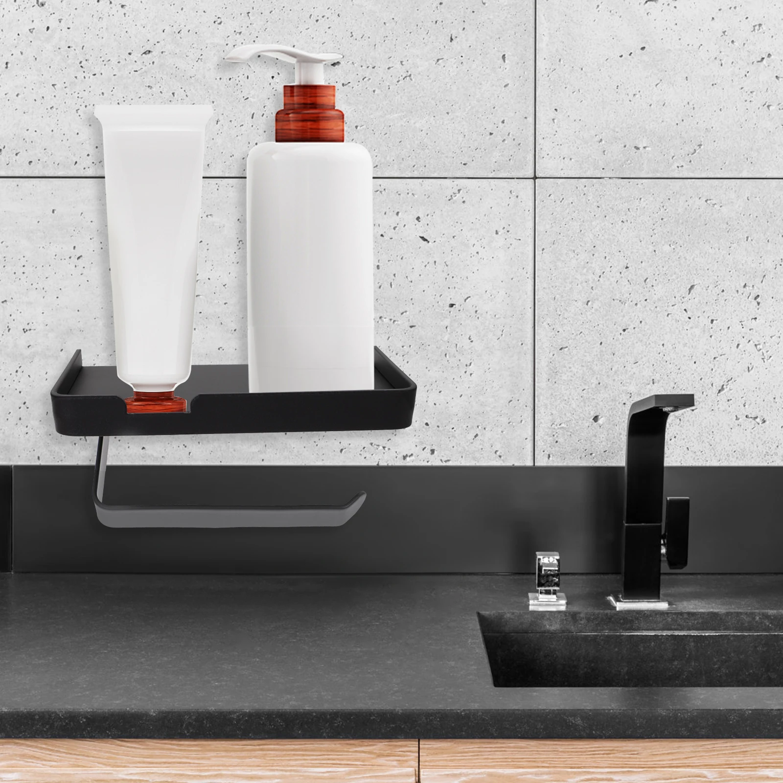 

Toilet Paper Holder Wall Mount Stainless Steel Storage Shelf For Bathroom Home Hotel Use Tp Rack