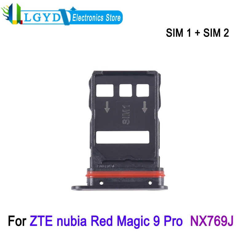 

Лоток для двух SIM-карт для ZTE Nubia Red Magic 9 Pro NX769J, лоток для SIM-карт SIM1 + SIM2, запасная часть