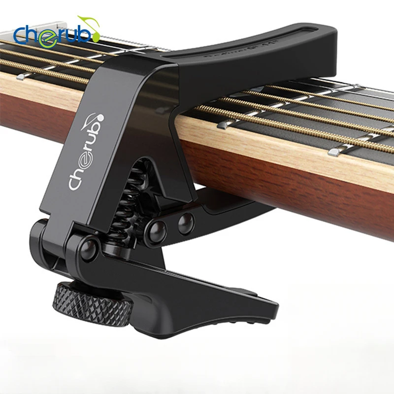 3 en 1 Cherub CGC-1 Guitarra clásica eléctrica acústica Capo Aleación de aluminio Compatible con varios radios