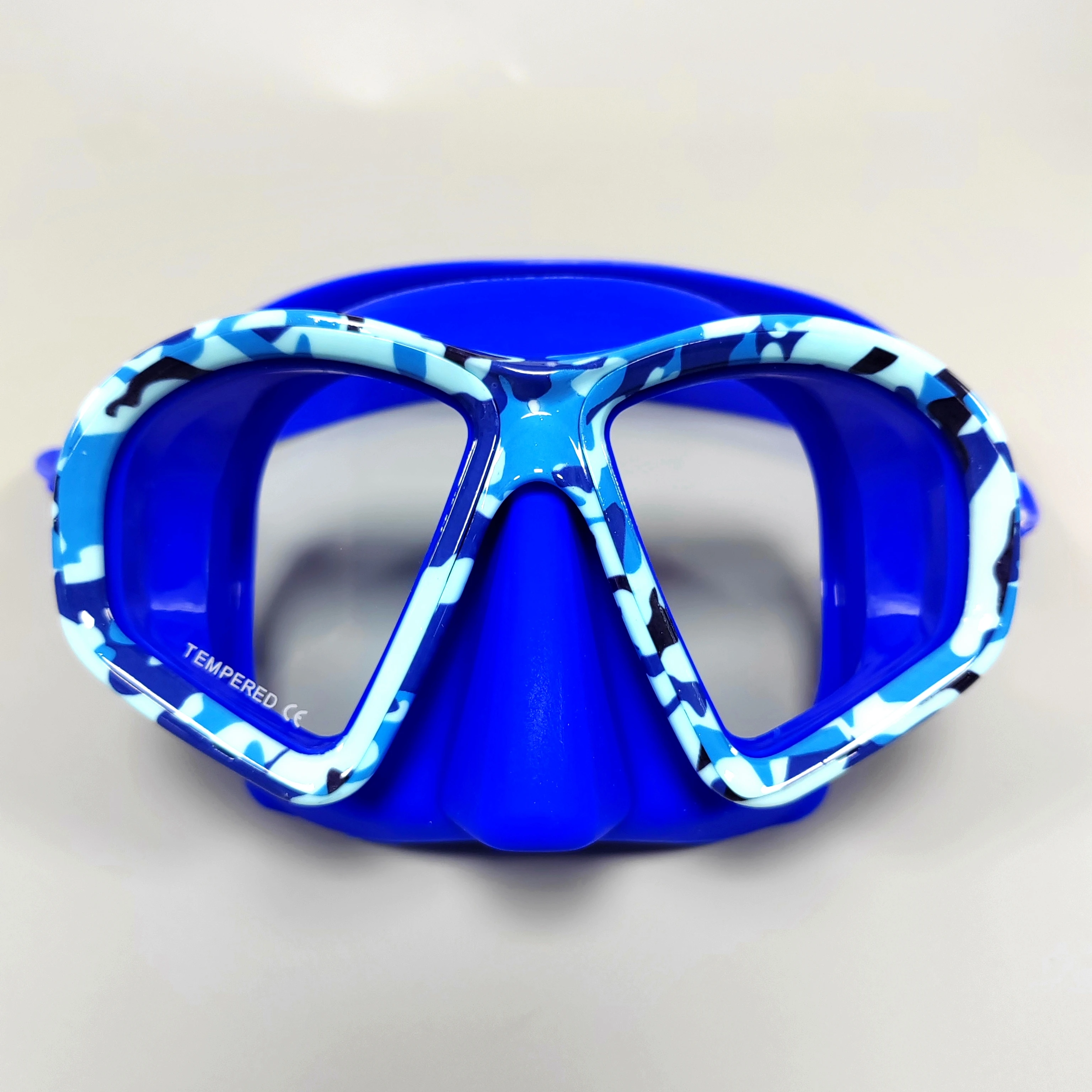 Tauchermaske Tarnfarben Beschlagfrei Harpunenfischen-Ausrüstung Schwimm-Maske – Detail 5