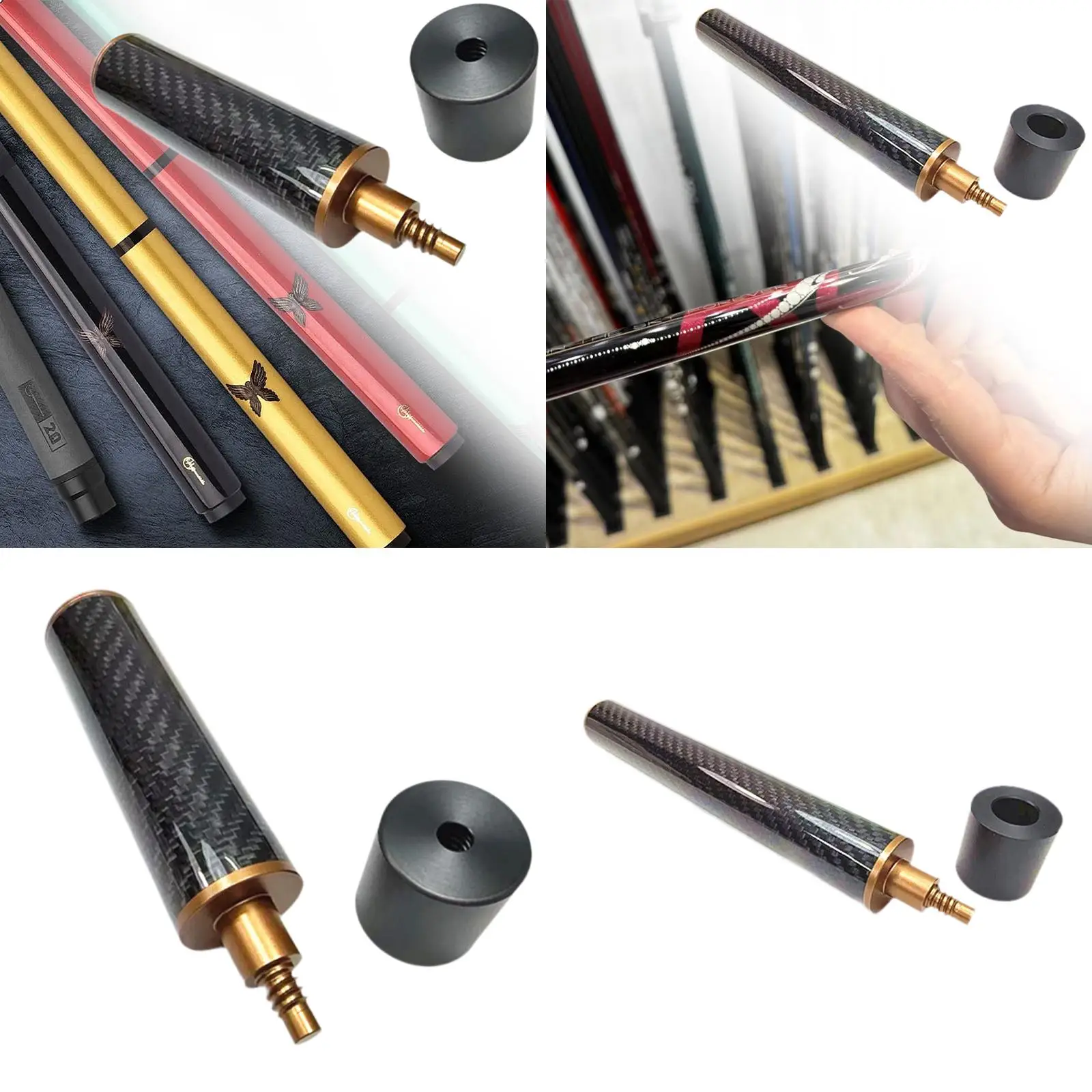 

Удлинитель устройства для удлинителя кия для бассейна, легко захватывающее оборудование, кий из алюминиевого сплава