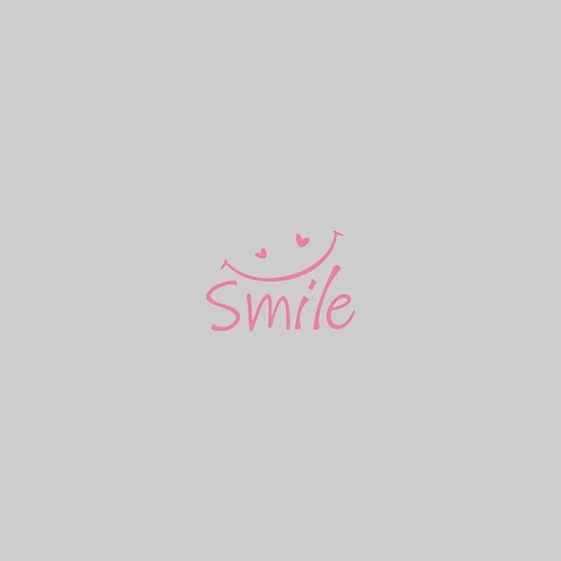 Smile Life Waterproof Vinyl Sticker for Car Laptop Motorcycle, Modern Letter Print Decal, Car Rearview Mirror Decor