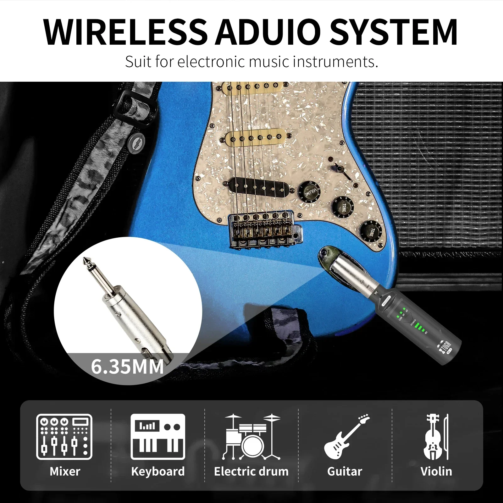 Nouveau transmetteur et récepteur XLR sans fil XTUGA SF-1, adaptateur sans fil UHF pour Microphone dynamique filaire/microphone à fusil de chasse/guitare