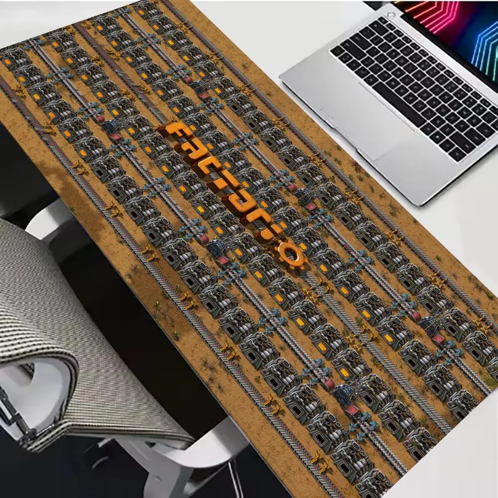 Bestselling F_Factorio Keyboard and Mouse Pad, Anti-slip Rubber Mouse Pad, Gamer Keyboard and Mouse Pad, PC Gamer Keyboard Pad