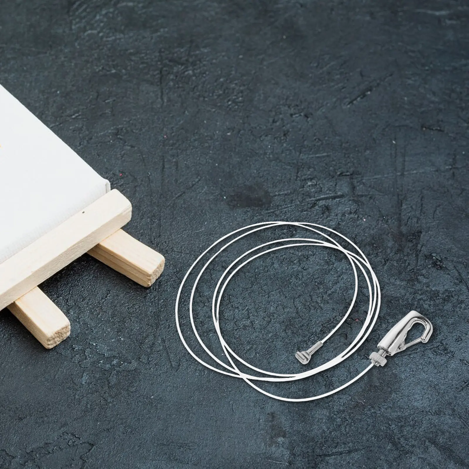 1Set Adjustable Picture Hanging Wire Heavy Duty Stainless Steel Nylon Rope for Frames Art Studios Hanging System