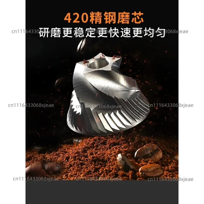 Newly upgraded portable electric coffee grinder numerical control stainless steel core coffee bean grinder