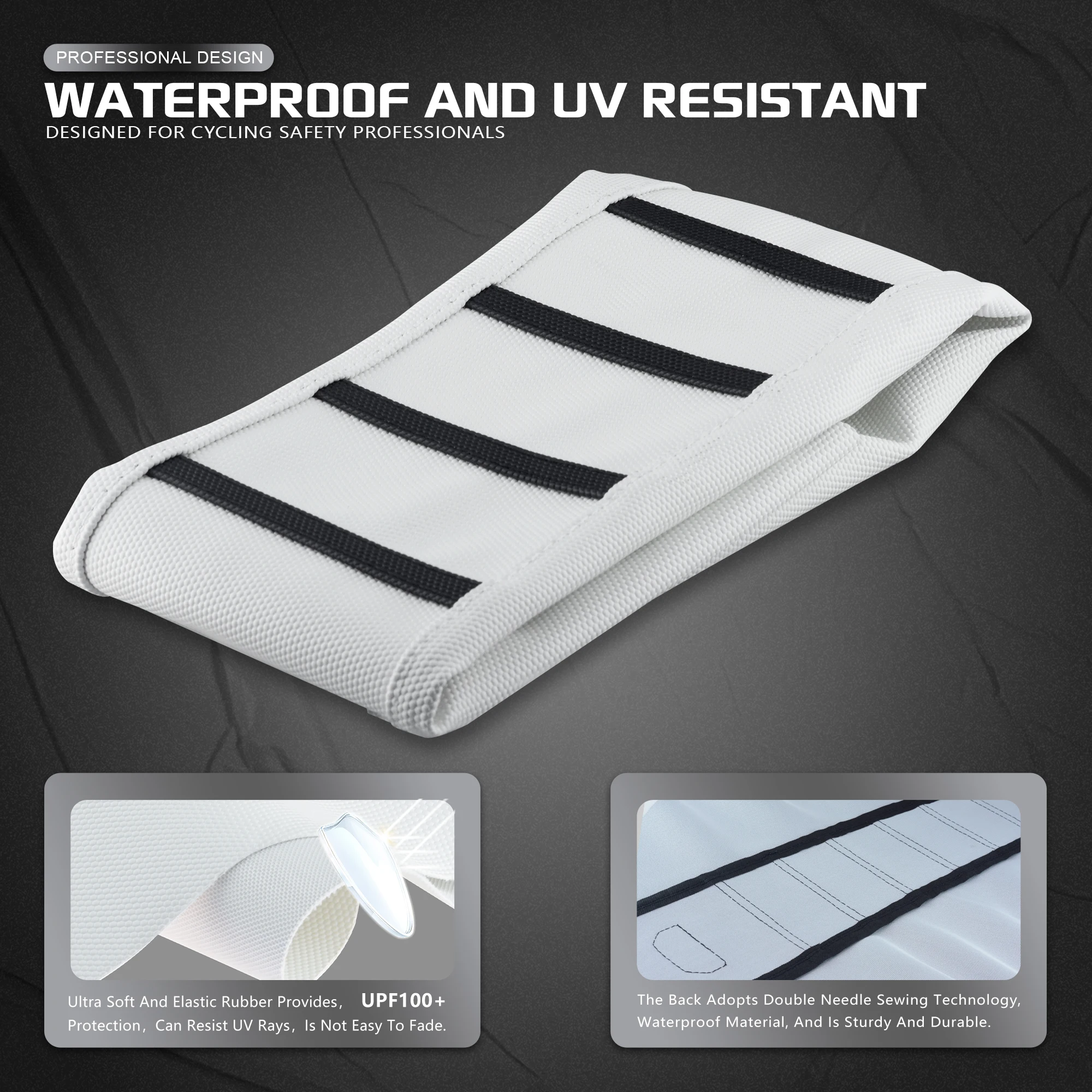 

Универсальный мягкий чехол для сиденья Powerzone для мотоциклов SXF EXC KXF CRF YZF WR TC TE, водонепроницаемый, противоскользящий, с ребристой текстурой.