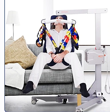 2021 New MUNIU HY302 Portable Lightweight Folding Patient Commode Transfer Lift 120KG Max Load 24V Lithium Battery 80-100