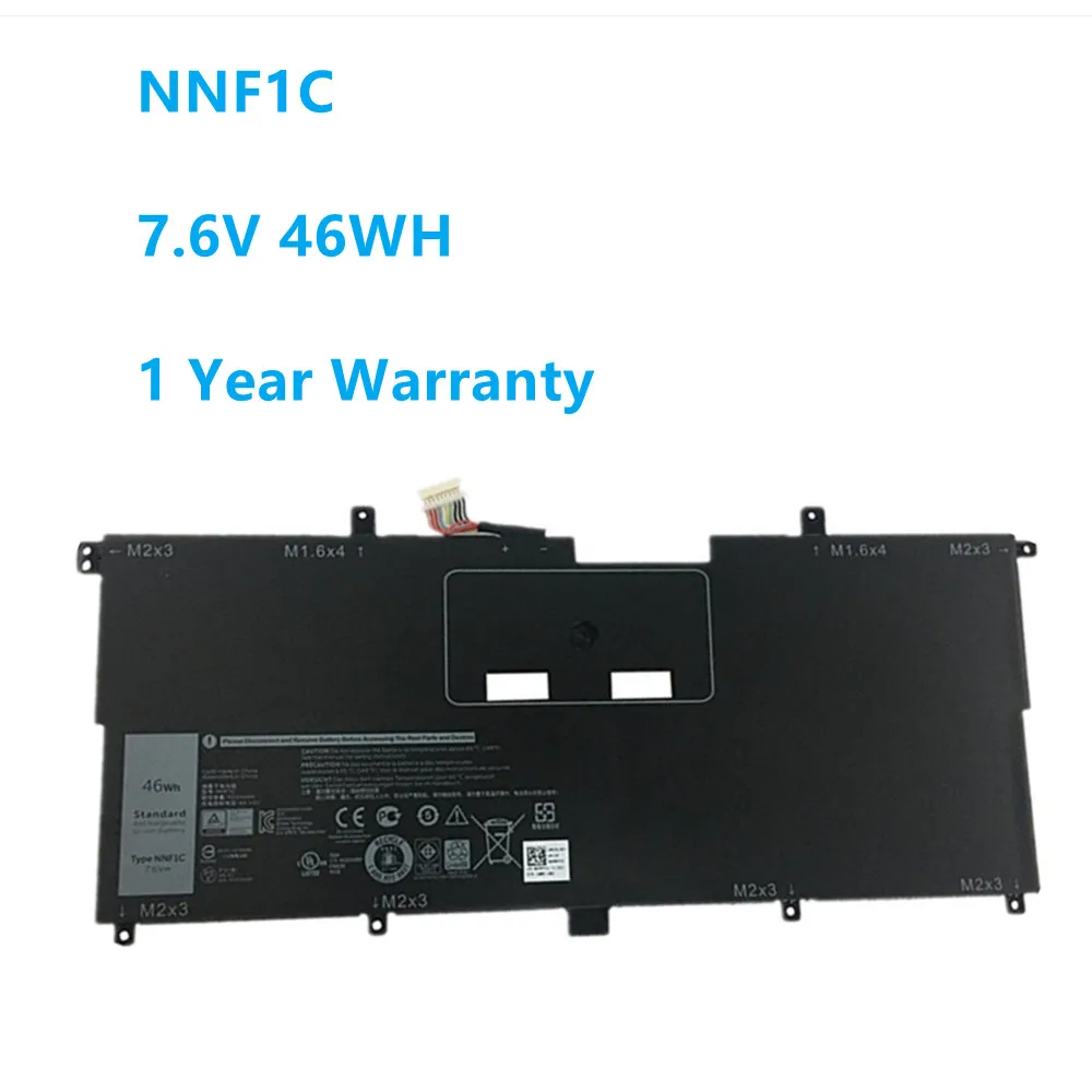 

New NNF1C 7.6V 46WH Laptop Battery For Dell XPS 13 9365 Series XPS13-9365-D1605TS D1805TS HMPFH N003X9365-D1516FCN