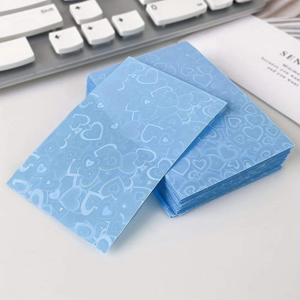 50pcs Laser Heart Card Protectors image