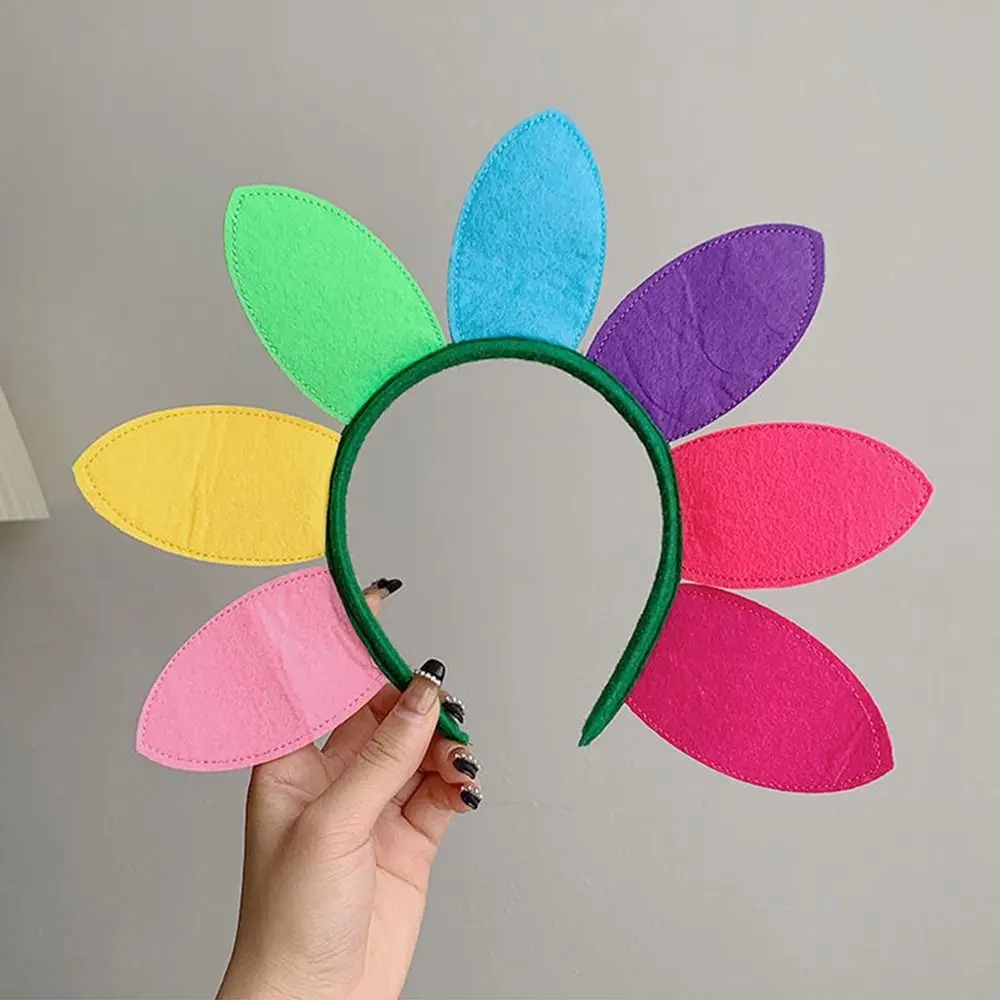 Hair Accessory Holiday Gift Photo Props Multi-color Kids Hair Hoop Girl Hair Band Sunflower Headband Children's Day Headdress