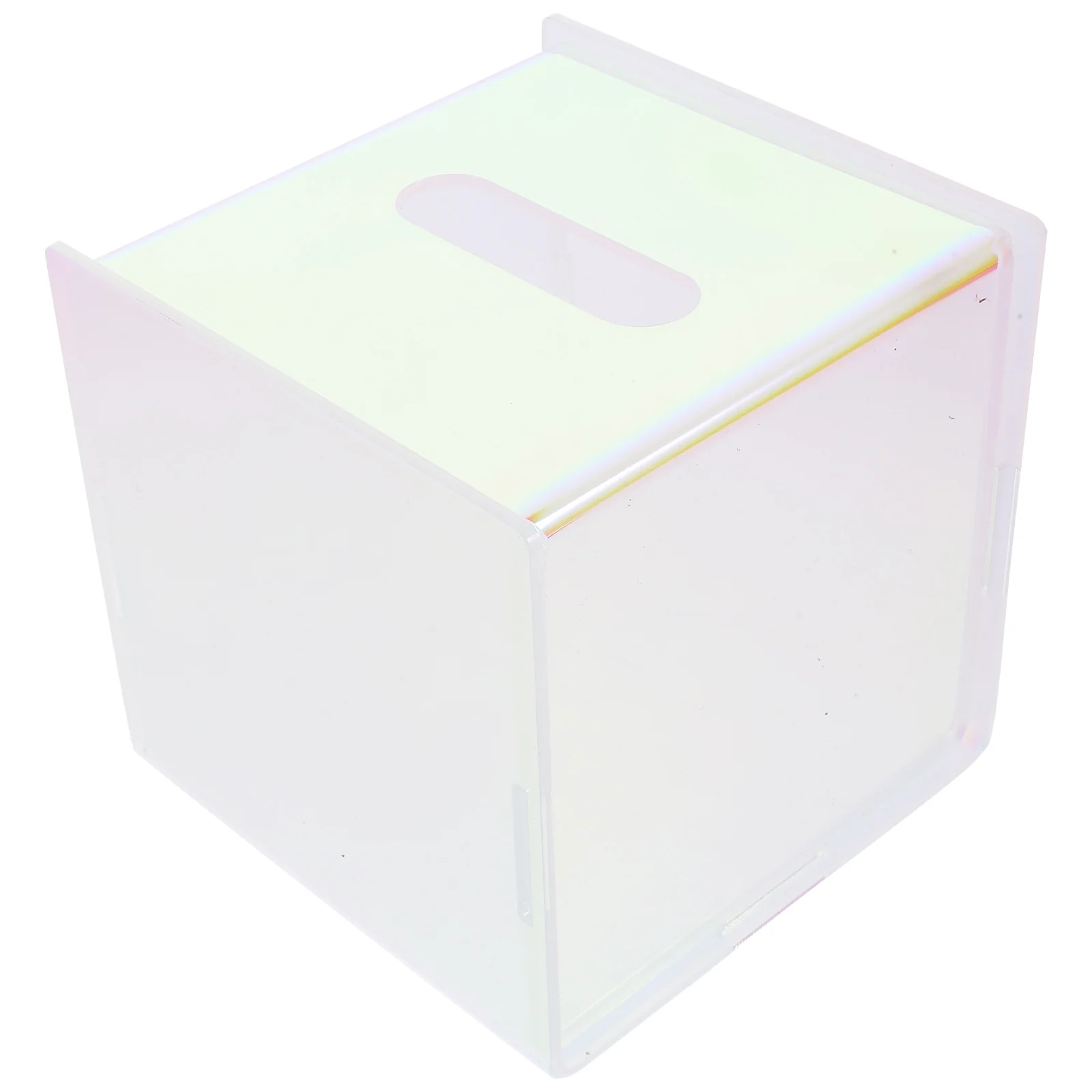 

Acrylic Box Cover Napkin Holder Smooth Napkin Storage Dispenser Edge For Home Hotel Restaurant Kitchen Table Use