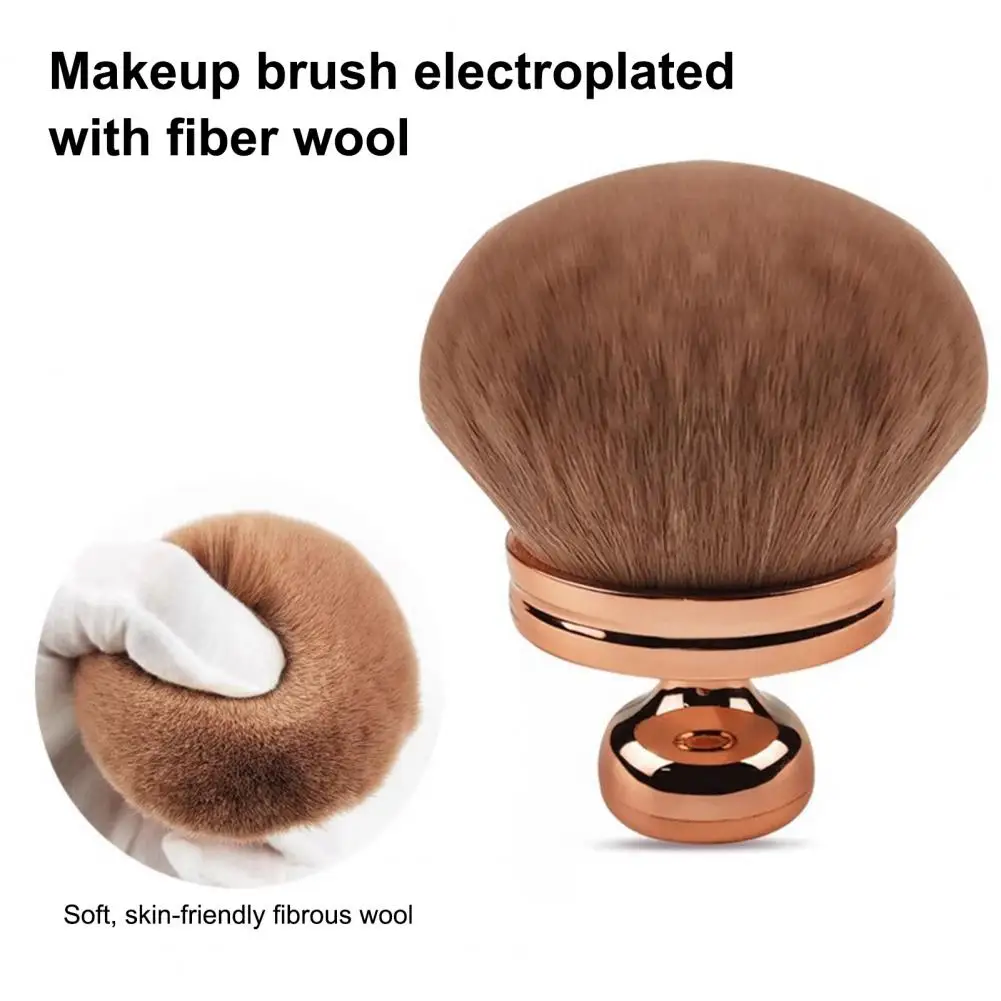 Brocha de maquillaje corporal, brocha de maquillaje con sello para aplicación autobronceadora multiusos, colorete en polvo suelto portátil, loción de protección solar para cara