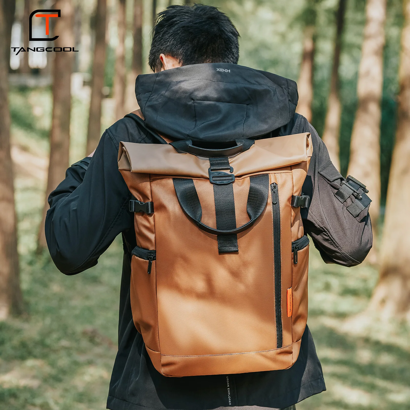 

New men's fashionable and trendy backpack, computer backpack, casual student backpack