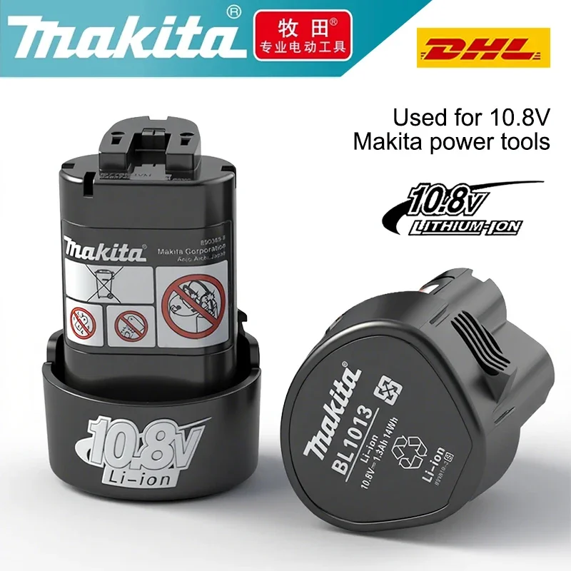 ماكيتا 10.8 فولت بطارية BL1013 BL1020 BL1030، DF030D ماكيتا 10.8 فولت/12 فولت شاحن، أداة بديلة 10.8 فولت ماكيتاباتري BL1030