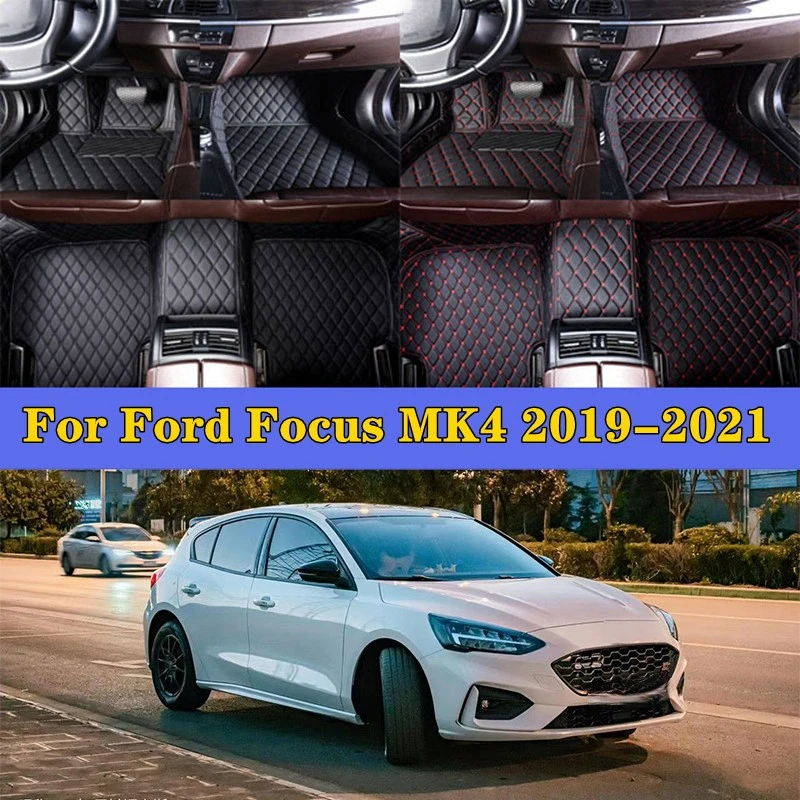 

Автомобильные подставки для Ford Focus MK4 2019-2021, автомобильные аксессуары, защитный коврик, индивидуальные автомобильные напольные коврики, задняя крышка