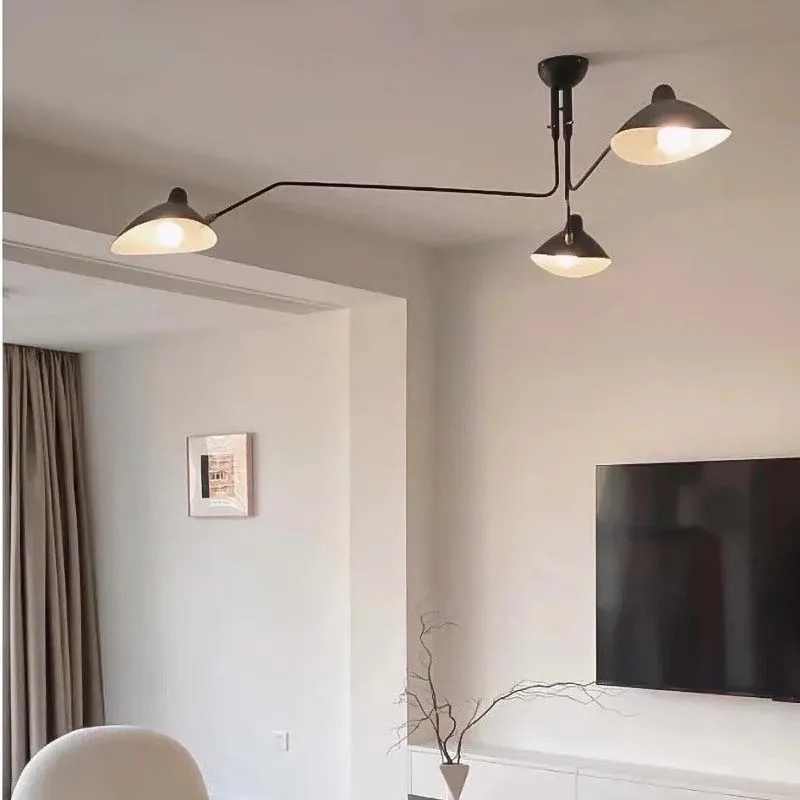Nordic Spider Grabbing Pendant Light LED Living Room Bedroom Shopping Mall Retro Black Personalized Ceiling Light Home Lighting
