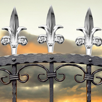 6 Pcs European Fence Decoration Fencing Topper Garden Decorative Toppers Gate Decorations Finials Trident