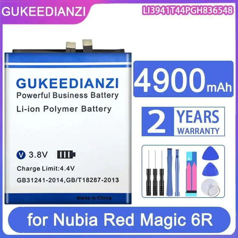 

Быстрая зарядка для Nubia Red Magic 6R, долговечный аккумулятор для мобильного телефона LI3941T44PGH836548 4900 мАч