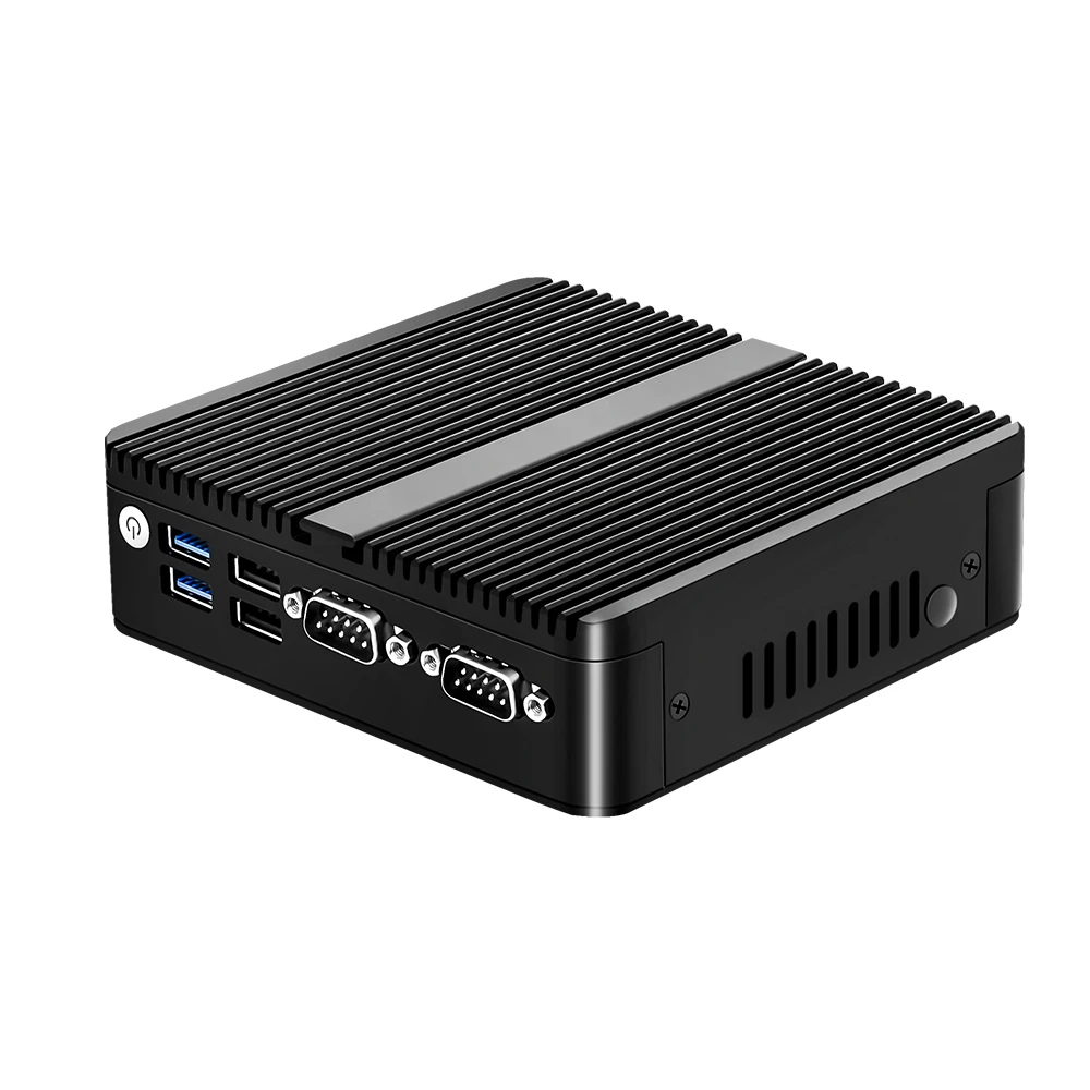 12th Gen Fanless Mini PC Alder Lake N100 Quad Core Dual LAN 2*COM NVMe Windows 11 3x4K Pfsense Internet Server Industrial PC