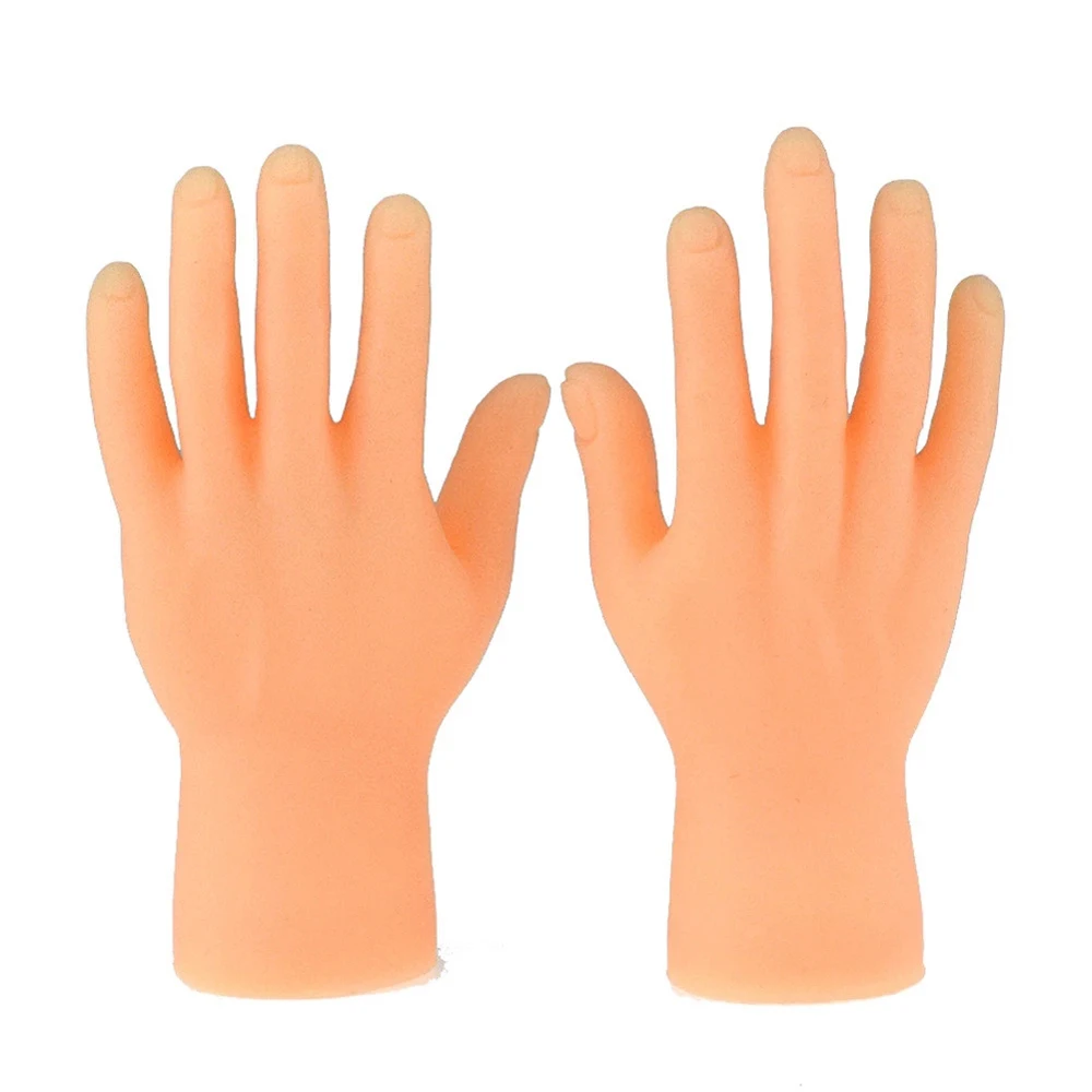 Guantes de dedo divertidos de dibujos animados para niños y adultos, novedad, juguetes creativos para aliviar el estrés, modelo de mano pequeño,