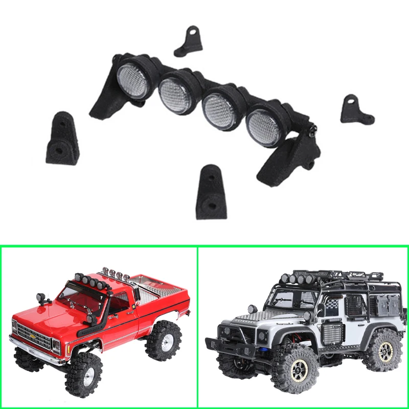 RC Crawler Simulation LED Mehrere Halterungen Dome Licht Streifen für 1/18 1/24 Auto Traxxas TRX-4M K10 Defender Bronco FMS Scx24 Teil