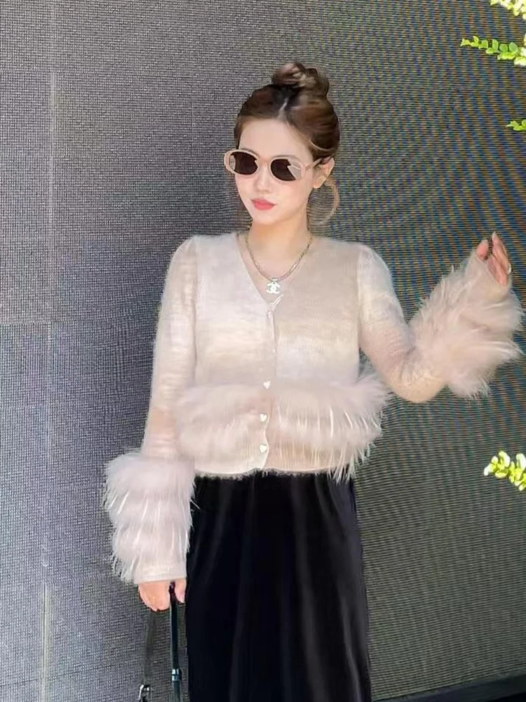 

Soft Plu ort Knitted Sweater Sweet Patchwork Korean Sle Women's Premium Faion Autumn Winter New Arrival Casual Commut...