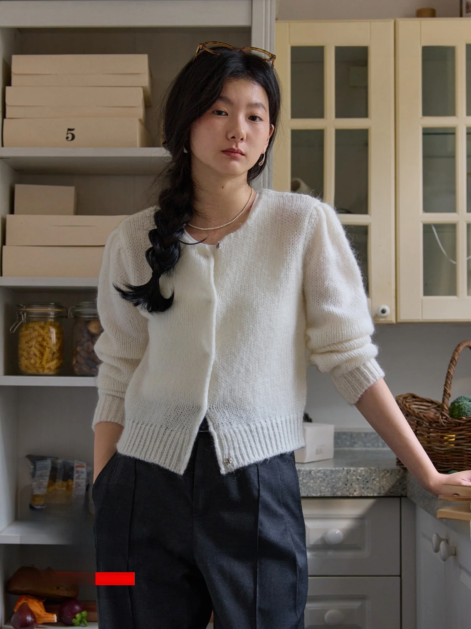 

Nicepeople 2024, весенний мягкий легкий Camere Bubble Sve, круглый вязаный открытый кардиган, женский свободный длинный свитер свека