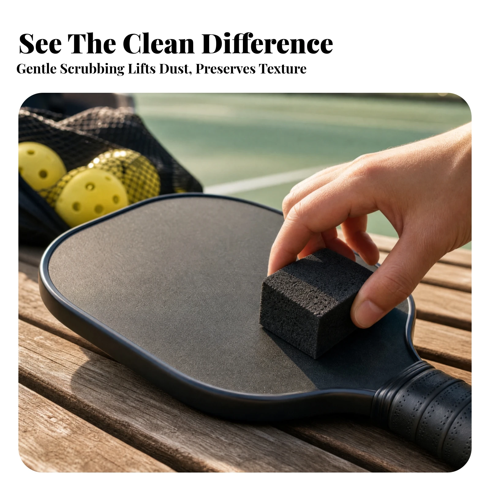 Pickleball Paddle Eraser Scratch-without Pickleball Paddle Care Eraser Cleaning Tool Waterless Effective