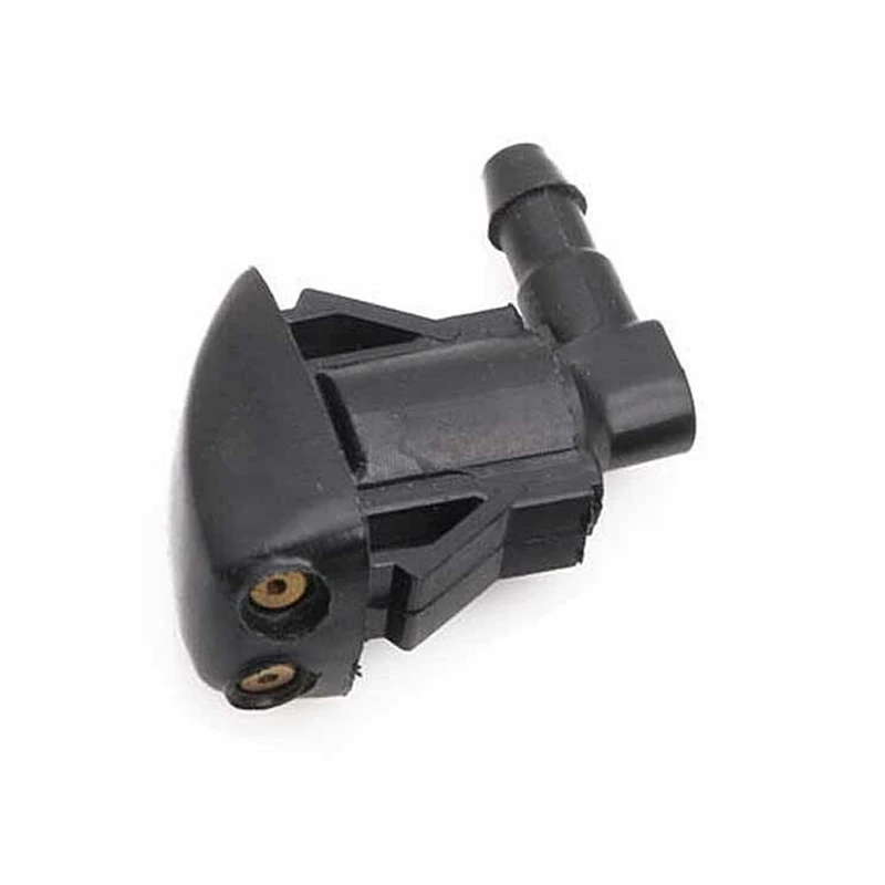 New 2Pcs Universal Black Auto Car Front Windshield Washer Wiper Spray Nozzle Set