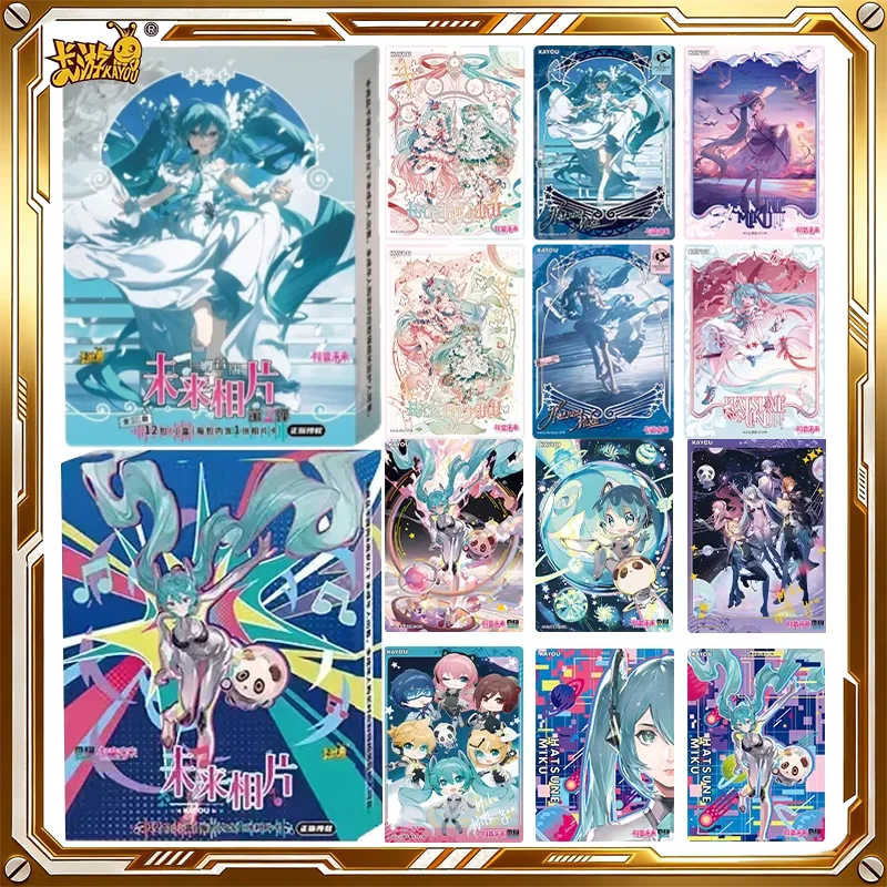 kayou-hatsune-miku-card-qing-yin-edition-vol2-photo-card-mystery-box-anime-trading-cards-birthday-holiday-toys-gifts-for-kids