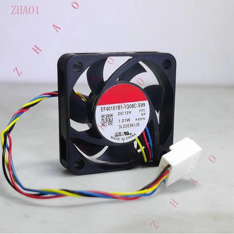 Z   for SUNON EF40101B1-1Q08C-S99 DC12V 1.01W 4cm 4010 4-Wire PWM Cooling Fan