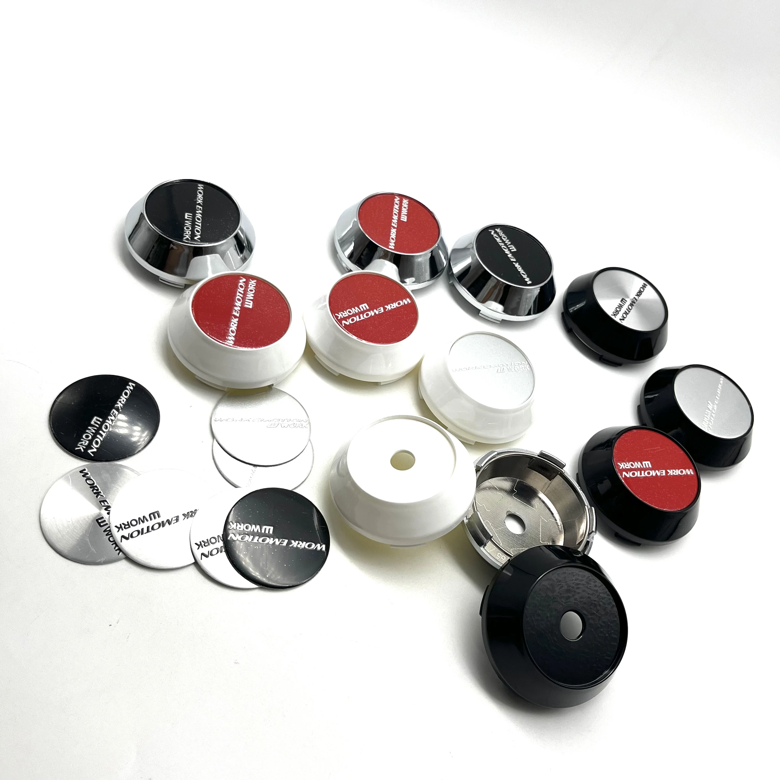 4pcs WORK EMOTION W WORK Emblem Logo 60mm 64mm 65mm 68mm 69mm Car Wheel Center Caps High Cap Accessories Wheels Hub Rim Hubcap
