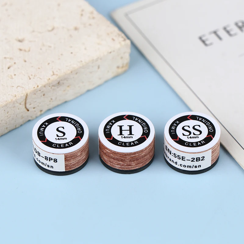 1 шт., наконечник для бильярдного кия, 14 мм, SS/S/M/H, наконечник для снукера, наконечники для бильярдного кия, наконечники для бильярдного кия, аксессуары для снукера и бильярда