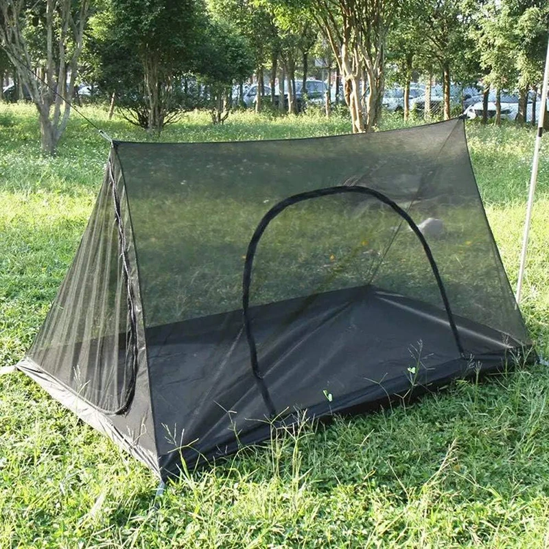 Ultralight Inner Tent Anti Mosquito Net Outdoor Rodless Summer Mesh Tent Portable Backpacking Hiking Camping Double Travel Tent