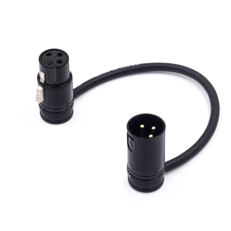 Right Angled Curved XLR K3M Microphone Cable for FX3 FX30 ILME-FX6 XLR-K3M DMW-XLR1GK GH5 NX200 AG-CX98MC x1500 Camera MixMic