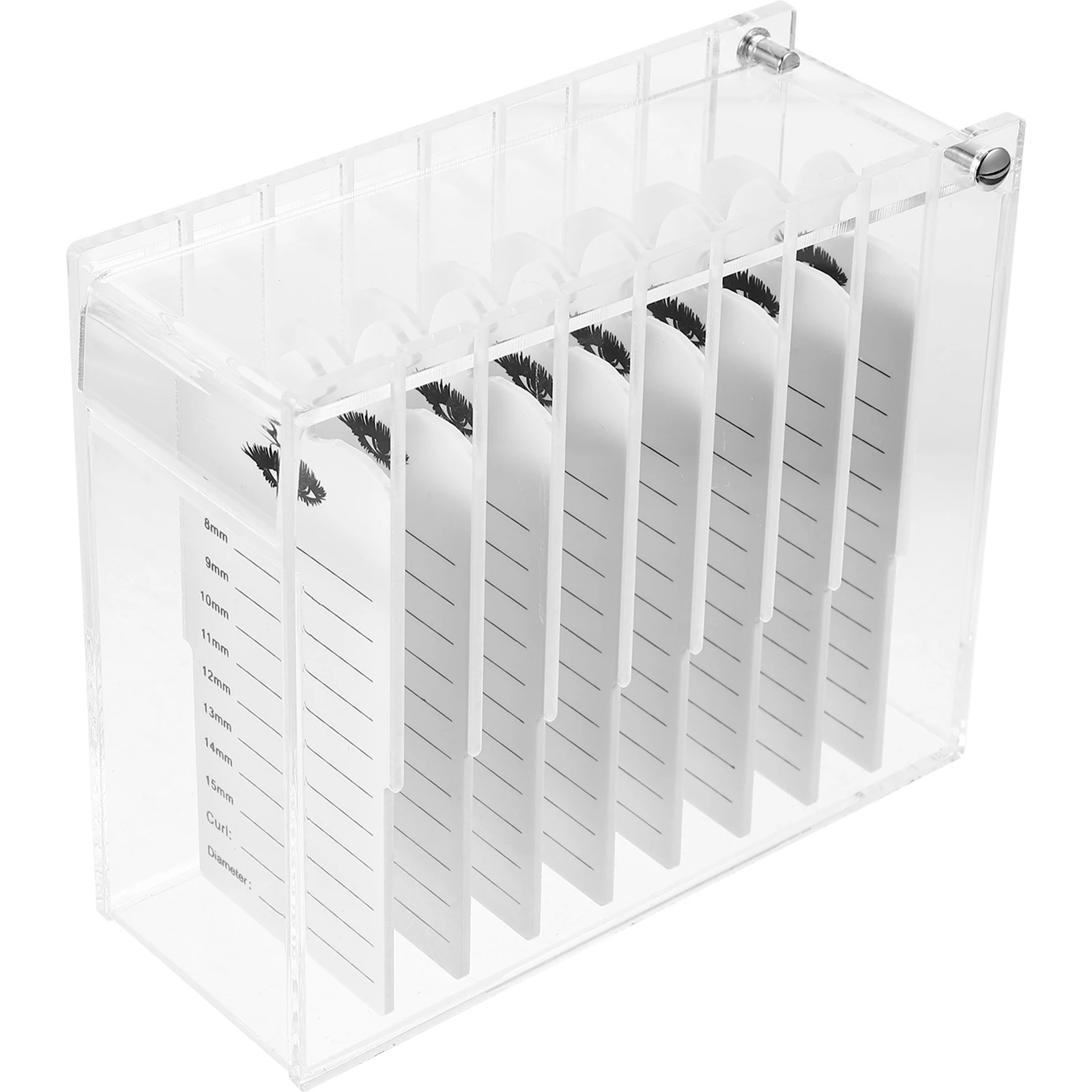 

Multi Layers Acrylic Eyelash Storage Box Clear False Eyelash Case Organizer Lightweight Convenient Lash Container