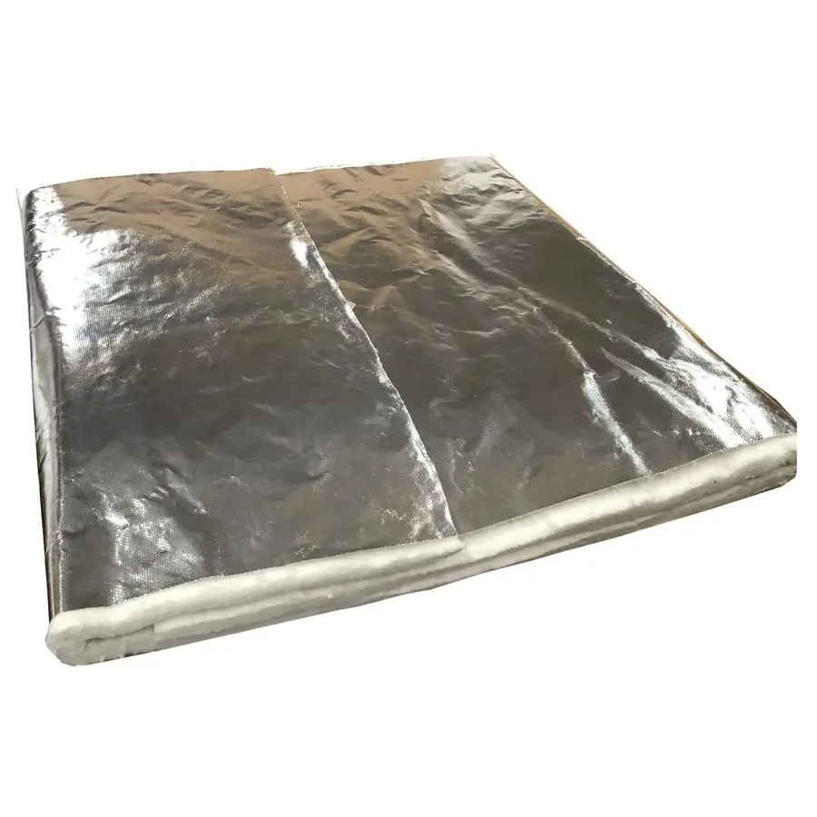 Couverture avec papier d'aluminium, densité 8 LB, 1 2 x 24 x 60 5, isolation haute température 2300F pour verre de four de poêle de four