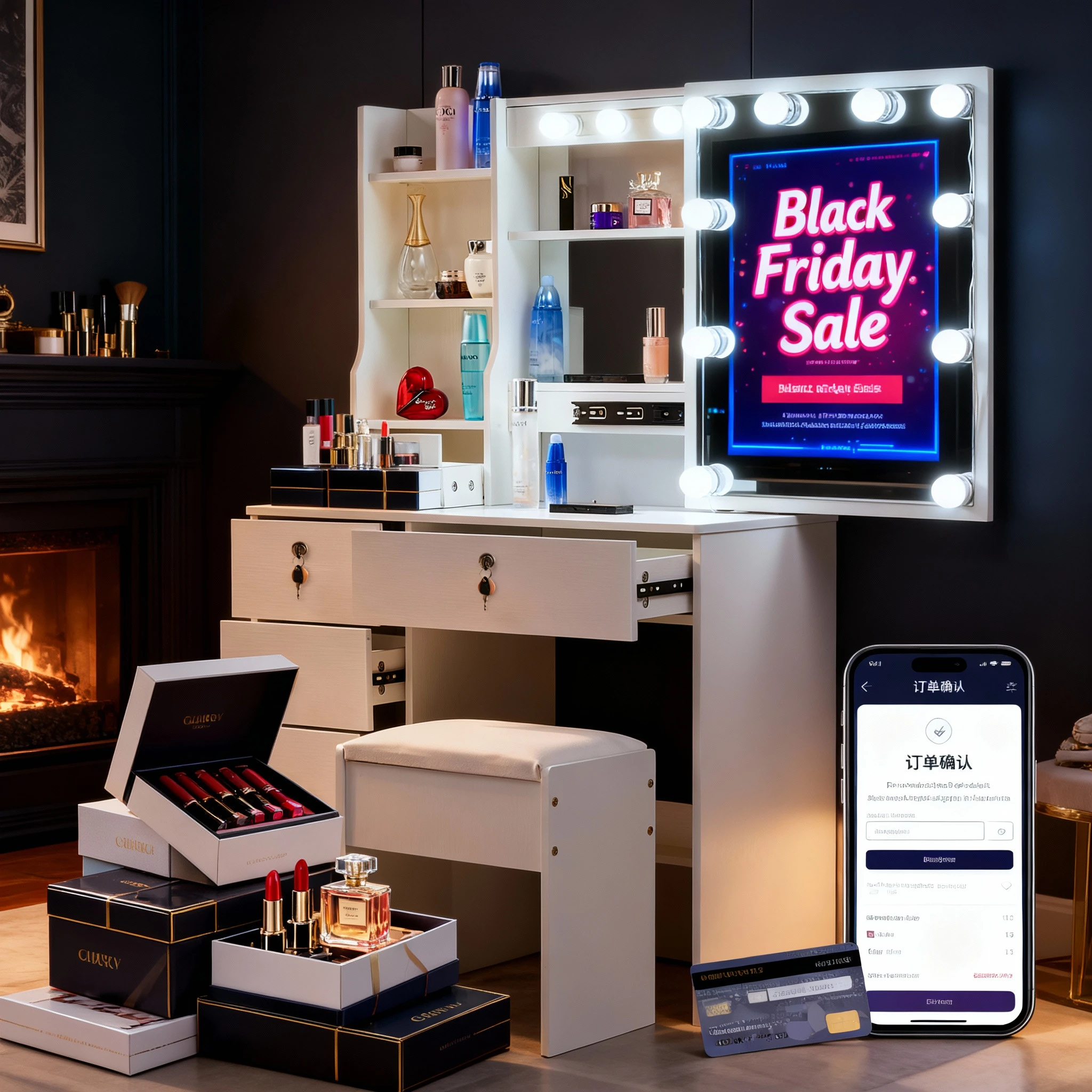 White Dressing Tabl…