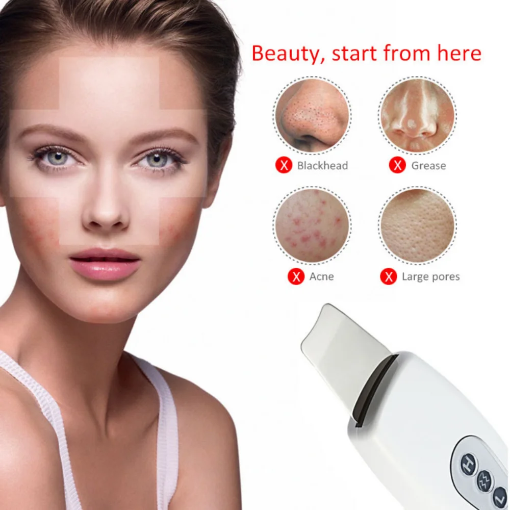 Ultradźwiękowy Peeling czysty ton Lift New Beauty Star potężny ultradźwiękowy środek do czyszczenia twarzy masażer wibracyjny ultradźwiękowy do czyszczenia skóry