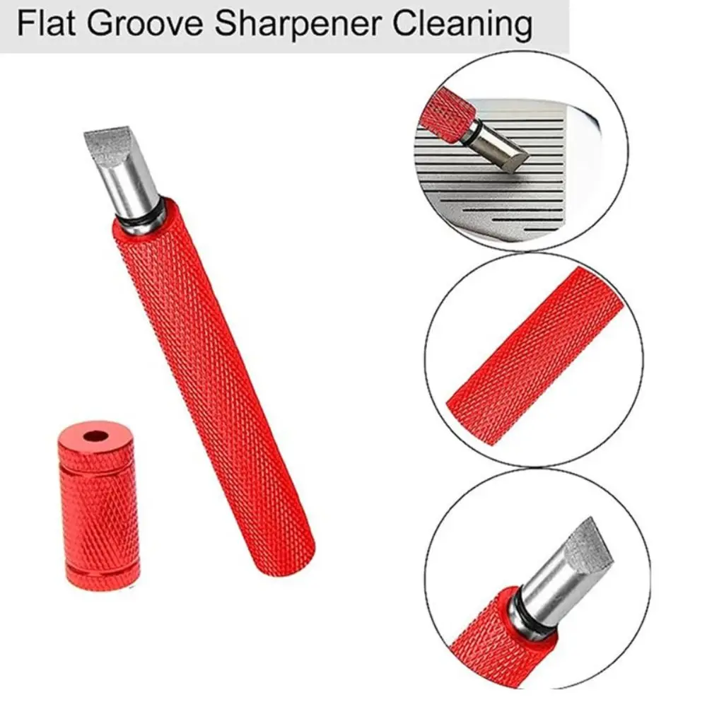 

Aluminum Alloy Golf Club Head Cleaner Anti-slip Portable Golf Club Groove Cleaning Tool Enhances Ball Control Colorful