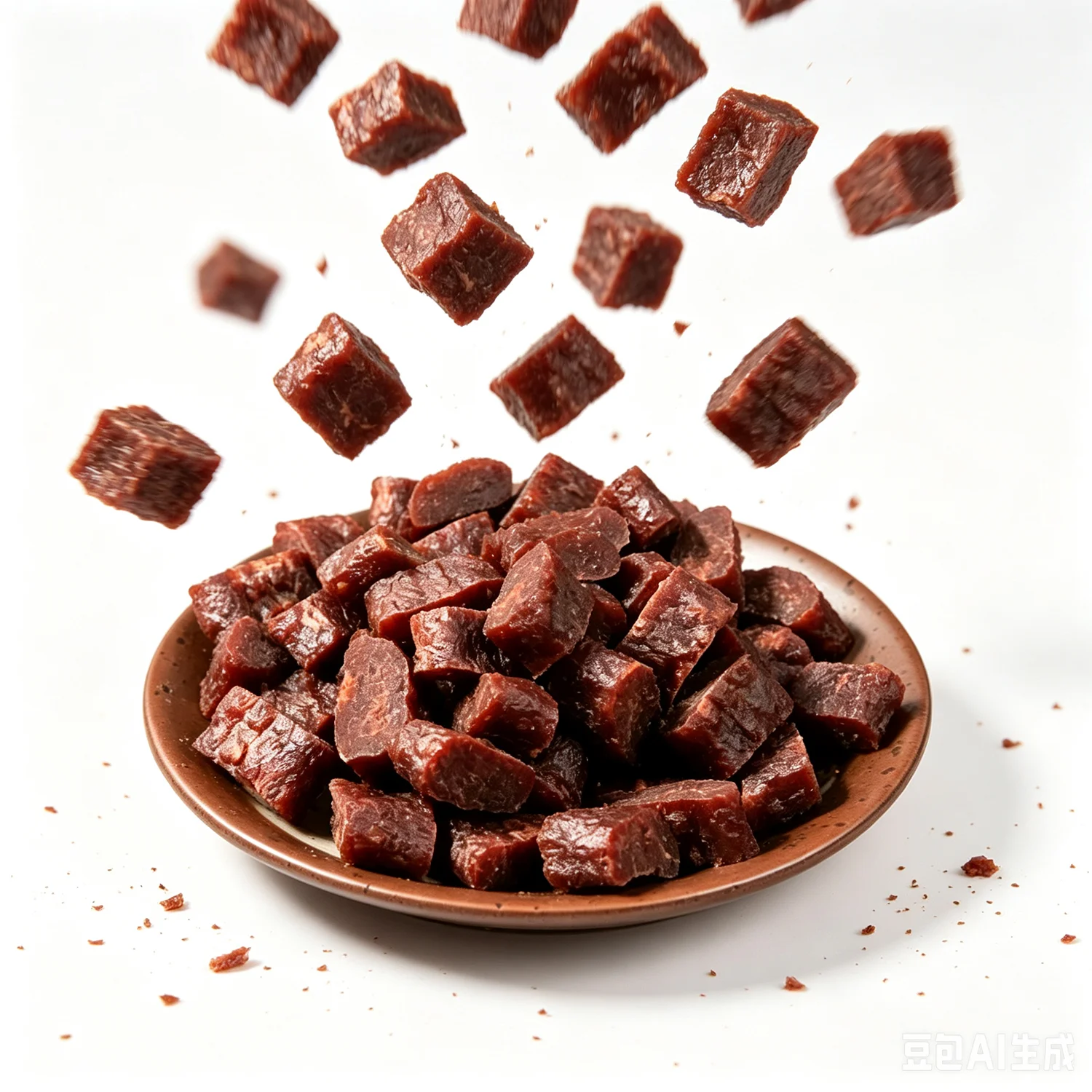Beef Jerky Hondensnoepjes, Premium Kwaliteit Rauw Eiwitreepjes voor Honden, Bijtjesgrote Trainingssnoepjes & Voedseltopper, Geschikt voor Katten