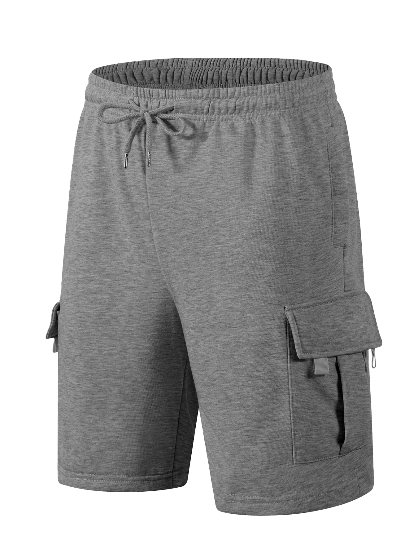 Calções esportivos masculinos de verão casual multi-bolsos roupas esportivas correndo shorts ginásio treinamento de fitness jogging calças curtas dos homens bottoms