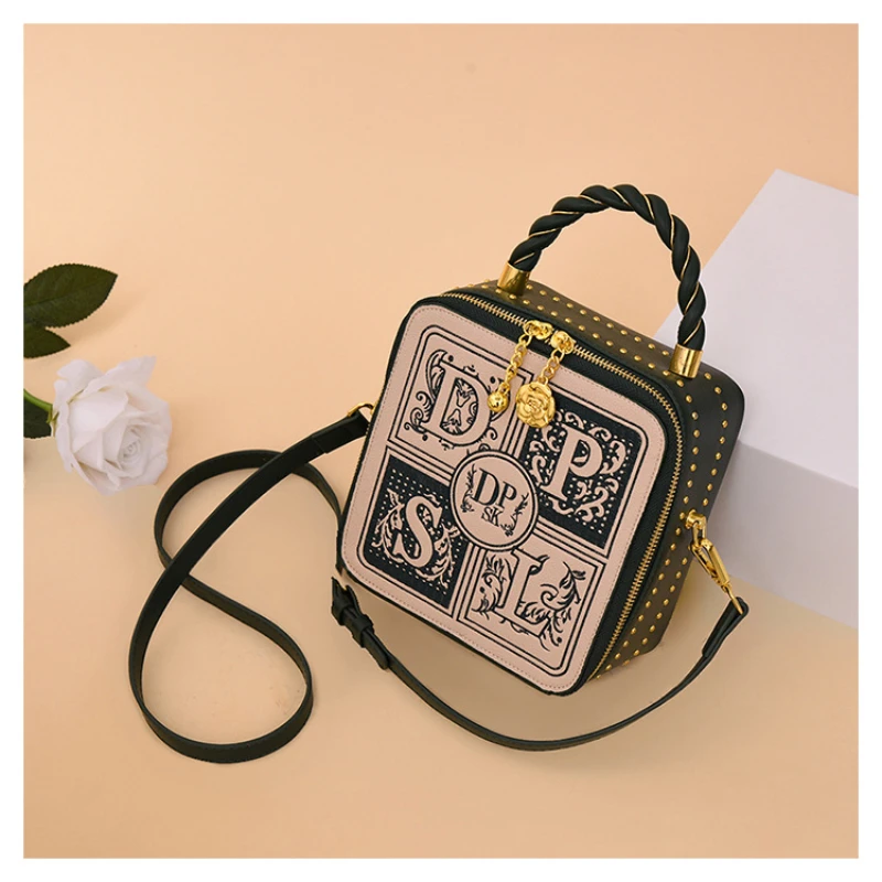 Fashion Crossbody Bag New Design Women\'s Handbag Retro Style Portable Box Large Capacity Bags Advanced Versatile Handbags