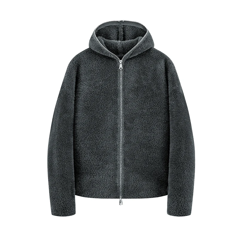 

Autumn Sweaters New Cardigan Men's Winter Hooded Knitted Sweater Men's Lazy Style Line Jacket Loose Base Outdoor Pullover Top